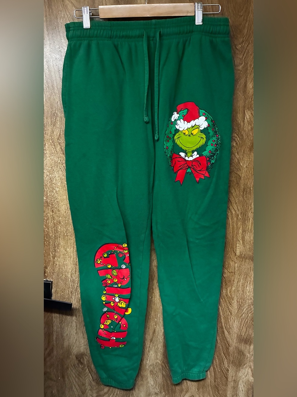 Mens Medium Grinch Sweat Pants